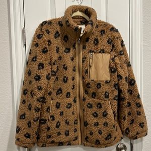 Abercrombie Full Zip Sherpa Jacket